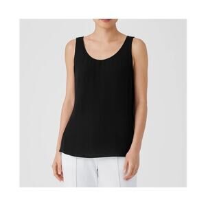 Eileen Fisher Silk Black Tank Top size 3X